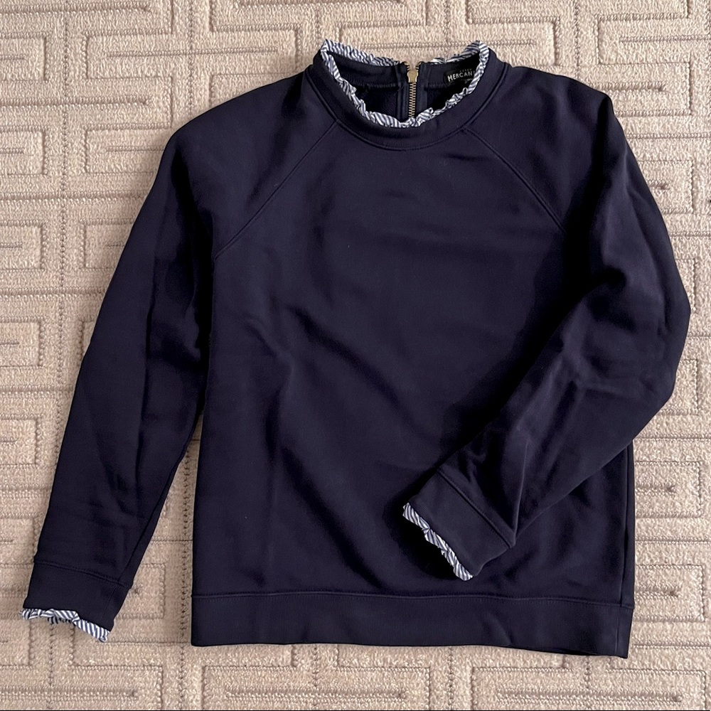 J.Crew Ruffle Sweatshirt - Picture 2 of 4
